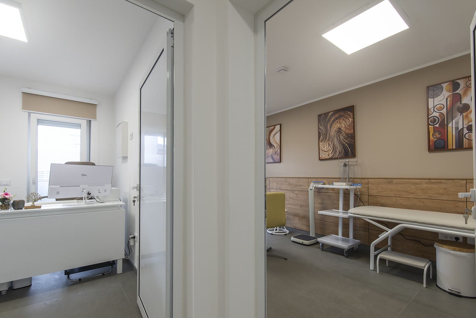 Consultation and treatment rooms in a modern medical clinic